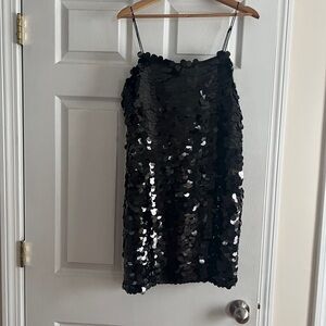 Banana Republic Black Sequin Mini Dress